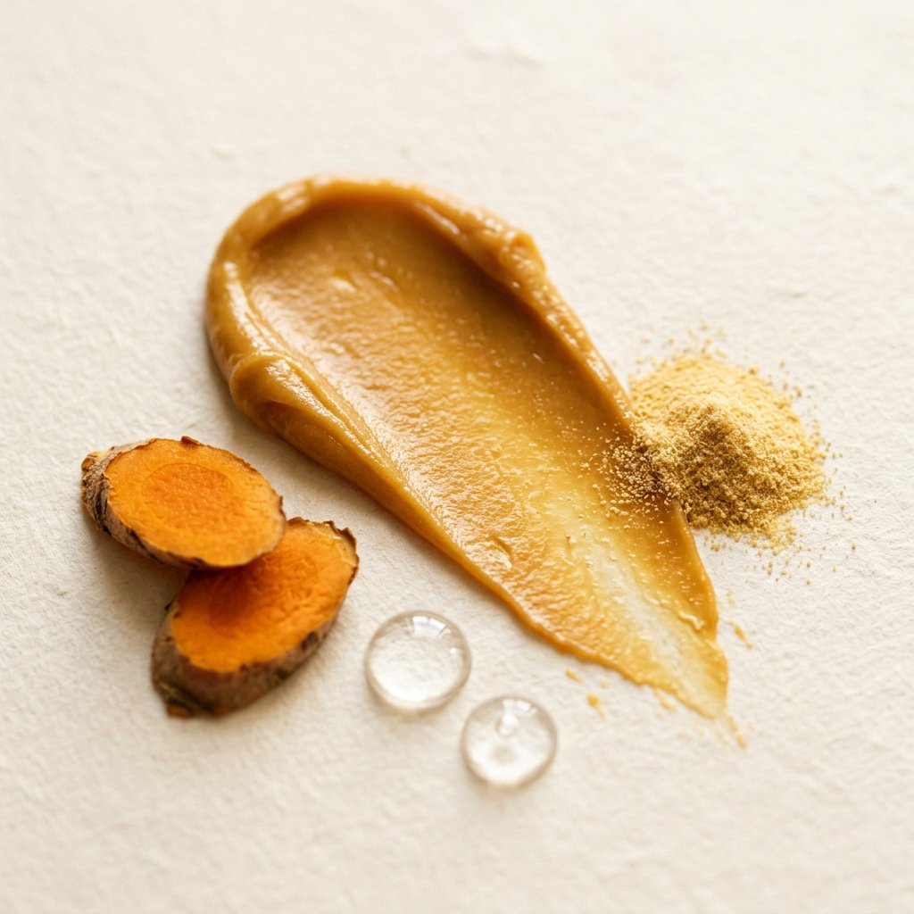 Textura del stick con cúrcuma, colágeno y ácido hialurónico